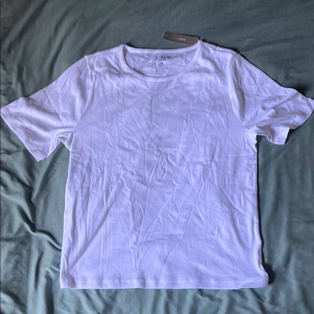 J. Crew Perfect Fit White Top